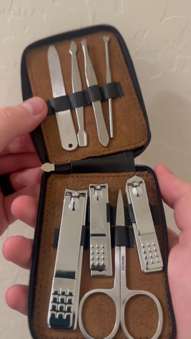 Amazon.com : Skull Shaver 8-Piece Manicure Set for Men, Stainless